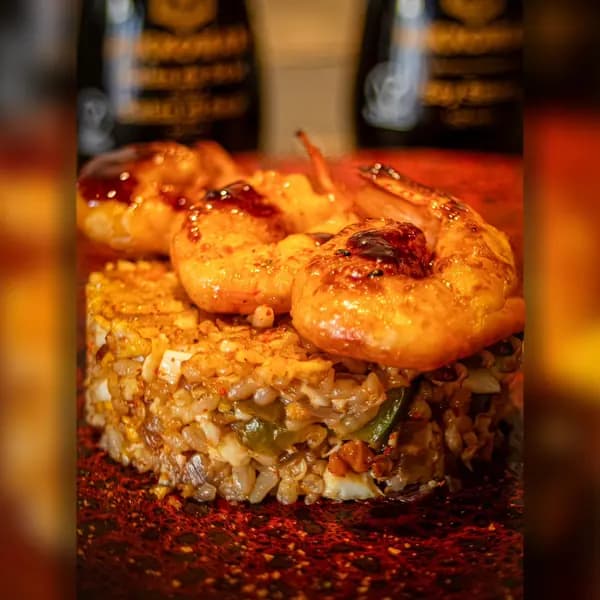 Poke crevette tempura